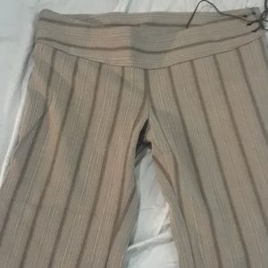 Frankie B Capri pants lace up pinstripe rare bebe
